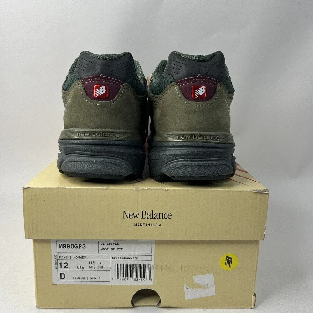 New Balance X Teddy Saints Shoes 990v3 “Green Purple” 2024 - Picture 4 of 5